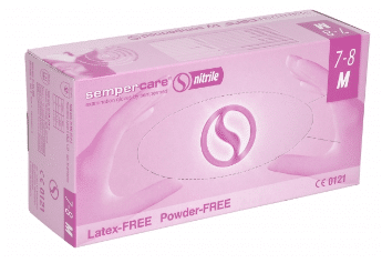 Sempercare nitril handschoenen poedervrij M per 100st.