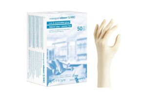 Semperit Sempermed MC Clean latex PV handschoenen mt. 7 per 50 paar 27cm lang