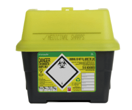 Sharpsafe 2L grijs 5G naaldcontainer per stuk verpakt