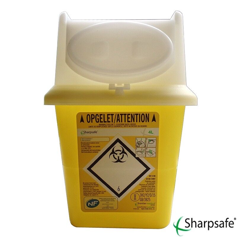 Sharpsafe 7L naaldcontainer per stuk verpakt