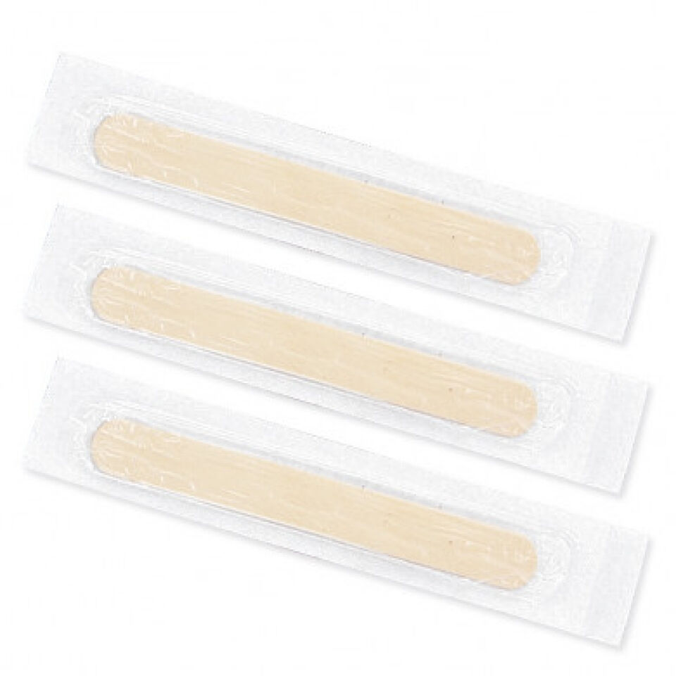 Steriele houten tongspatels per stuk steriel verpakt per 50st. 