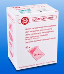 Noba Rudafilm transparante waterbestendige eilandpleister 10x8cm per 50st