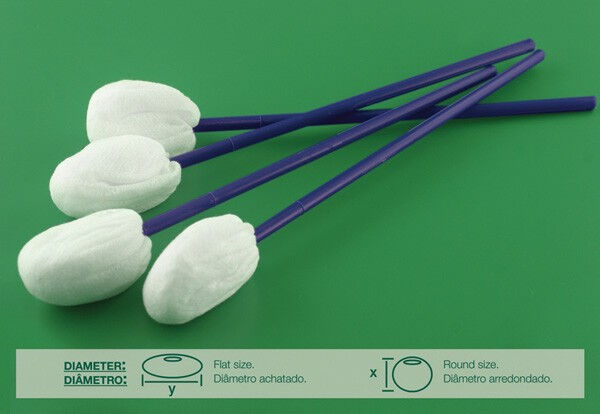 BV steriele schuimdeppers voor desinfectie wattenbol per 18x75st. in doos