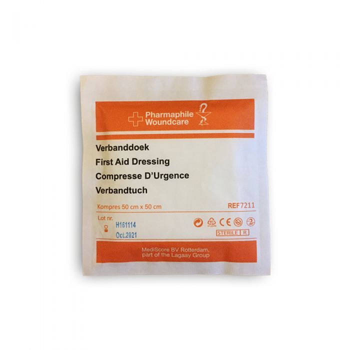 Verbanddoek steriel 50x50cm per stuk