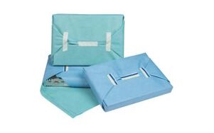Tray Wrap Sterilisatiepapier SMS 340/355 groen/blauw 120x120cm per 76 vellen/38 sets