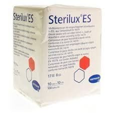 sterilux onsteriele katoenen gaaskompressen 5x5CM per 100ST