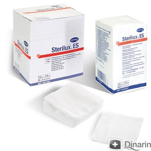 Sterilux gaaskompressen operatiegazen steriel 10x10cm per 75x2st.