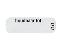 Houdbaarheid sticker Houdbaar tot. Afmeting: 41x10 mm op een rol van 1000st. - afbeelding 0