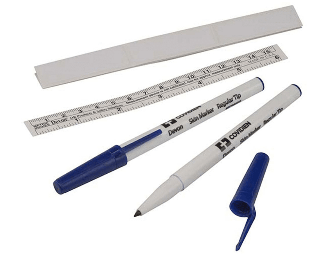 Skin Marker regular tip met flexi-lineaal (50 stuks)  - afbeelding 0