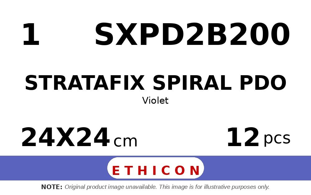 STRATAFIX Spiral PDO Suture SXPD2B200 hechtdraad - OS-6 1 - 24X24cm - | per 12 st. | - afbeelding 0