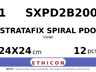 STRATAFIX Spiral PDO Suture SXPD2B200 hechtdraad - OS-6 1 - 24X24cm - | per 12 st. |