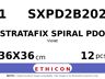 STRATAFIX Spiral PDO Suture SXPD2B202 hechtdraad - OS-8 1 - 36X36cm - | per 12 st. |