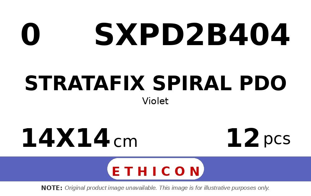 STRATAFIX Spiral PDO Suture SXPD2B404 hechtdraad - CT-3 0 - 14X14cm - | per 12 st. | - afbeelding 0