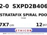 STRATAFIX Spiral PDO Suture SXPD2B406 hechtdraad - MH 2-0 - 7X7cm - | per 12 st. |