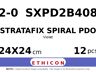 STRATAFIX Spiral PDO Suture SXPD2B408 hechtdraad - MH 2-0 - 24X24cm - | per 12 st. |