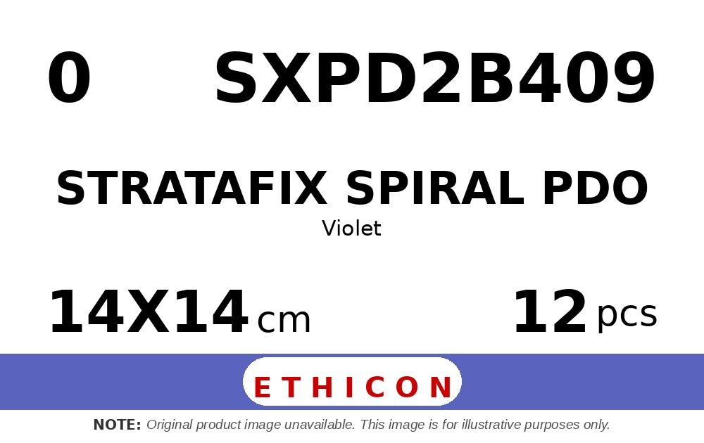 STRATAFIX Spiral PDO Suture SXPD2B409 hechtdraad - MH 0 - 14X14cm - | per 12 st. | - afbeelding 0