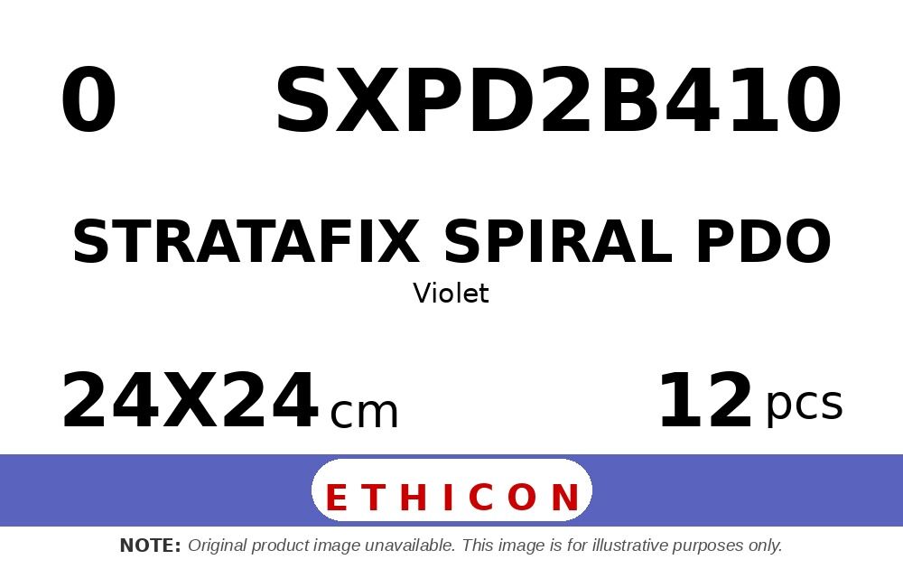 STRATAFIX Spiral PDO Suture SXPD2B410 hechtdraad - MH 0 - 24X24cm - | per 12 st. | - afbeelding 0