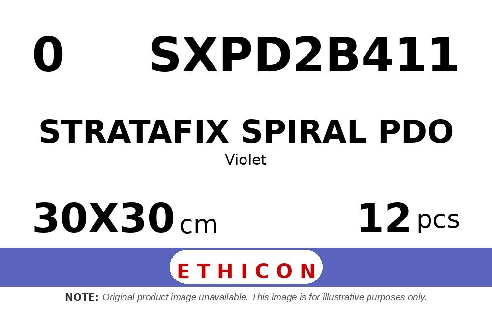 STRATAFIX Spiral PDO Suture SXPD2B411 hechtdraad - MH 0 - 30X30cm - | per 12 st. | - afbeelding 0