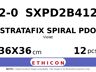 STRATAFIX Spiral PDO Suture SXPD2B412 hechtdraad - MH 2-0 - 36X36cm - | per 12 st. |