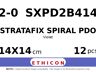 STRATAFIX Spiral PDO Suture SXPD2B414 hechtdraad - SH 2-0 - 14X14cm - | per 12 st. |