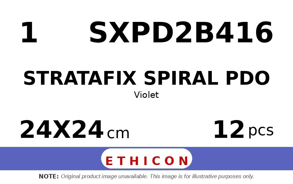 STRATAFIX Spiral PDO Suture SXPD2B416 hechtdraad - CP-2 1 - 24X24cm - | per 12 st. | - afbeelding 0