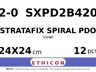 STRATAFIX Spiral PDO Suture SXPD2B420 hechtdraad - FS 2-0 - 24X24cm - | per 12 st. |
