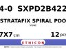 STRATAFIX Spiral PDO Suture SXPD2B422 hechtdraad - FS-2 4-0 - 7X7cm - | per 12 st. |