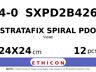 STRATAFIX Spiral PDO Suture SXPD2B426 hechtdraad - V-4 4-0 - 24X24cm - | per 12 st. |
