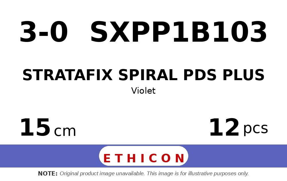 STRATAFIX Spiral PDS Plus Suture SXPP1B103 hechtdraad - PS-2 PRIME 3-0 - 15cm - | per 12 st. | - afbeelding 0