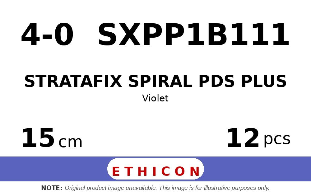 STRATAFIX Spiral PDS Plus Suture SXPP1B111 hechtdraad - PS-2 PRIME 4-0 - 15cm - | per 12 st. | - afbeelding 0