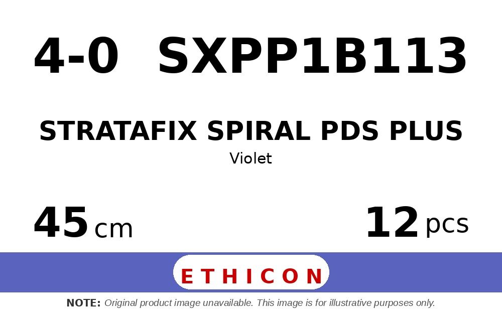 STRATAFIX Spiral PDS Plus Suture SXPP1B113 hechtdraad - PS-2 PRIME 4-0 - 45cm - | per 12 st. | - afbeelding 0