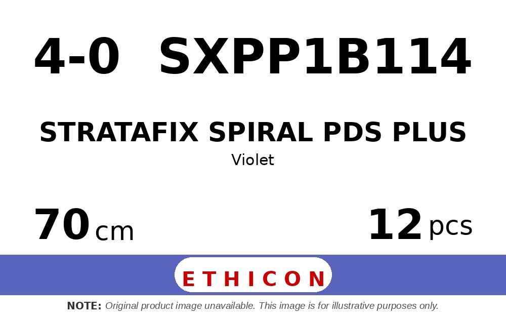 STRATAFIX Spiral PDS Plus Suture SXPP1B114 hechtdraad - PS-2 PRIME 4-0 - 70cm - | per 12 st. | - afbeelding 0