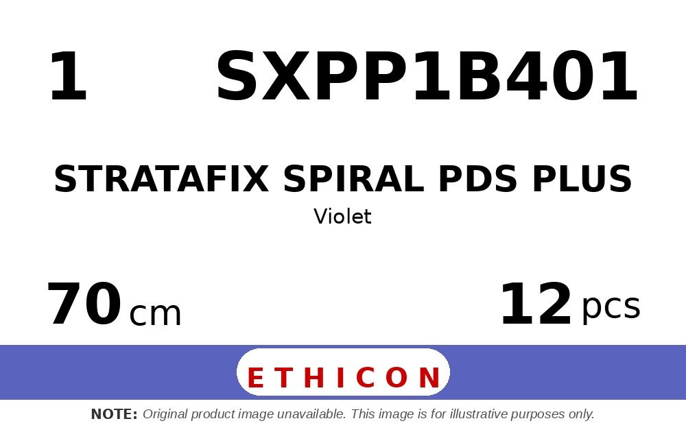 STRATAFIX Spiral PDS Plus Suture SXPP1B401 hechtdraad - CTX 1 - 70cm - | per 12 st. | - afbeelding 0