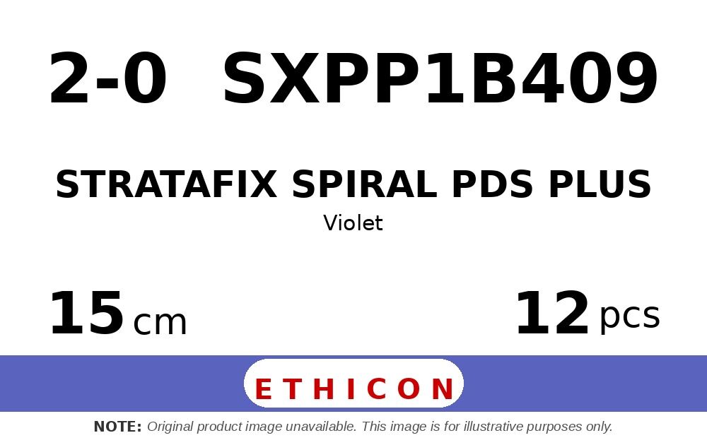 STRATAFIX Spiral PDS Plus Suture SXPP1B409 hechtdraad - CT-1 2-0 - 15cm - | per 12 st. | - afbeelding 0