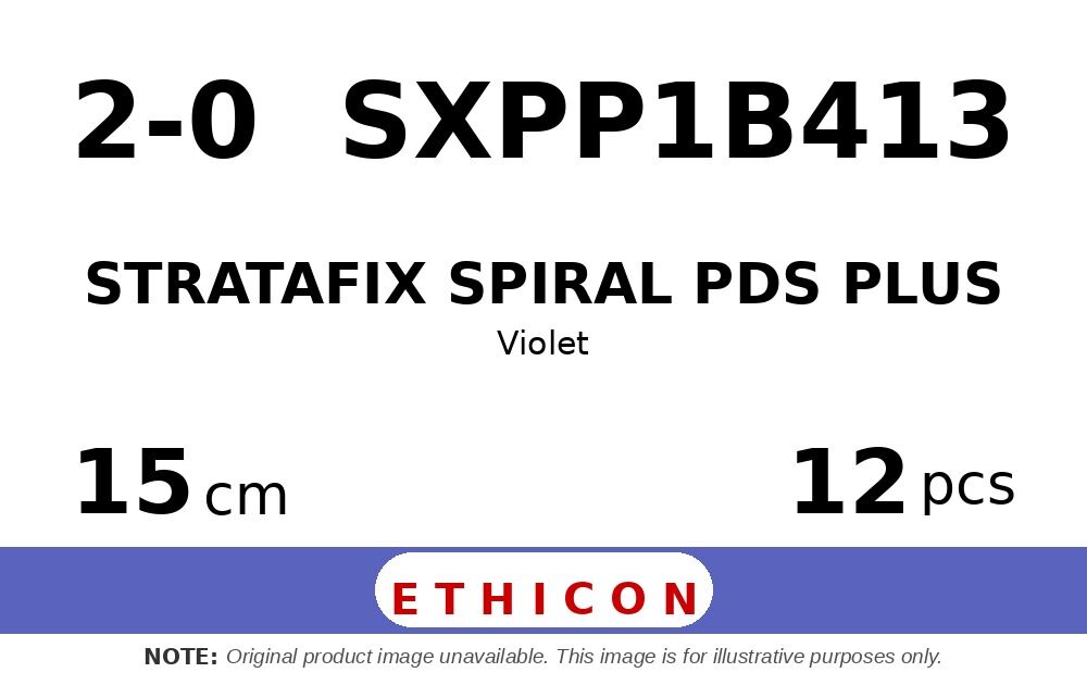 STRATAFIX Spiral PDS Plus Suture SXPP1B413 hechtdraad - CT-2 2-0 - 15cm - | per 12 st. | - afbeelding 0