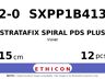 STRATAFIX Spiral PDS Plus Suture SXPP1B413 hechtdraad - CT-2 2-0 - 15cm - | per 12 st. |