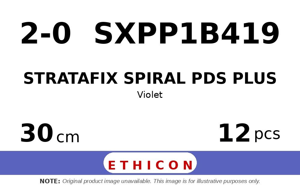 STRATAFIX Spiral PDS Plus Suture SXPP1B419 hechtdraad - UR-6 2-0 - 30cm - | per 12 st. | - afbeelding 0