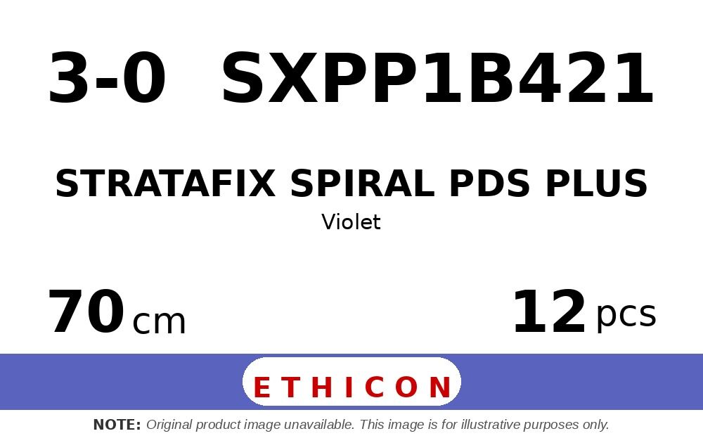 STRATAFIX Spiral PDS Plus Suture SXPP1B421 hechtdraad - SH 3-0 - 70cm - | per 12 st. | - afbeelding 0