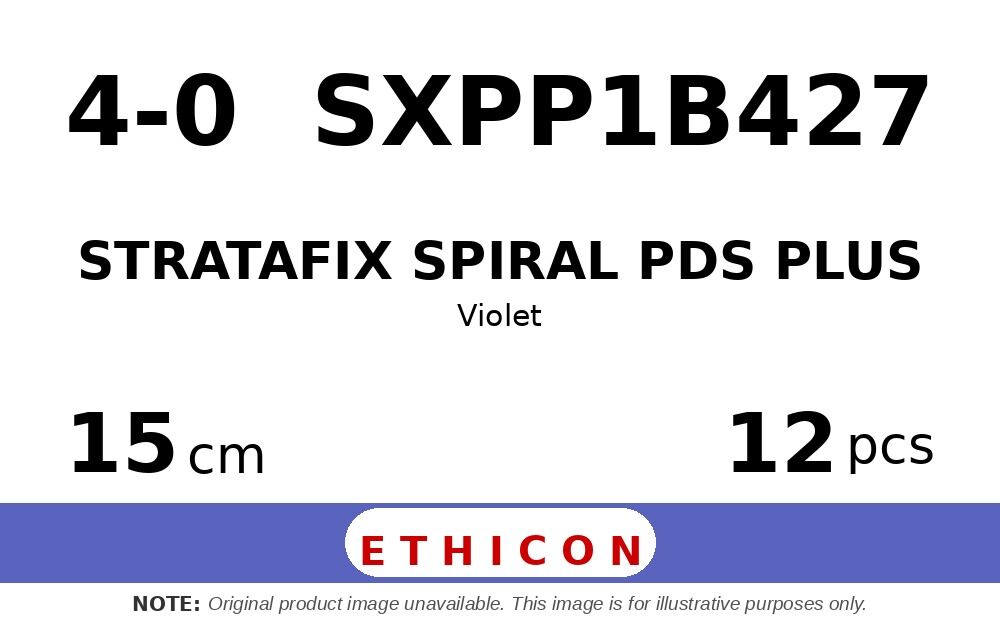 STRATAFIX Spiral PDS Plus Suture SXPP1B427 hechtdraad - RB-1 4-0 - 15cm - | per 12 st. | - afbeelding 0