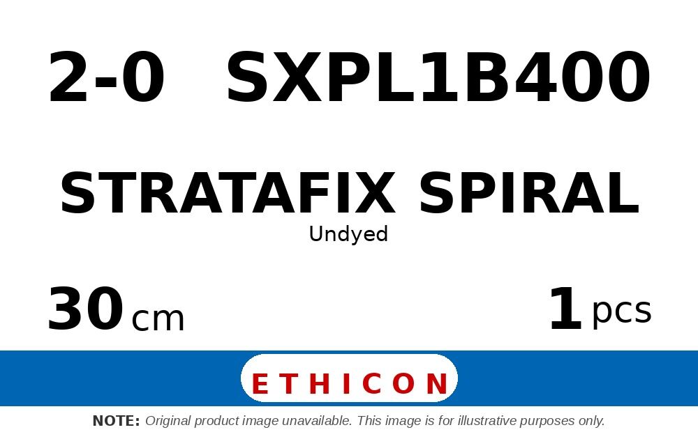 STRATAFIX Spiral Polypropylene Suture SXPL1B400 hechtdraad - SH-1 2-0 - 30cm - | per 1 st. | - afbeelding 0