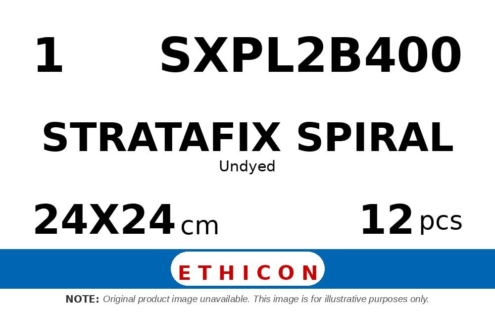 STRATAFIX Spiral Polypropylene Suture SXPL2B400 hechtdraad - CT-1 1 - 24X24cm - | per 12 st. | - afbeelding 0