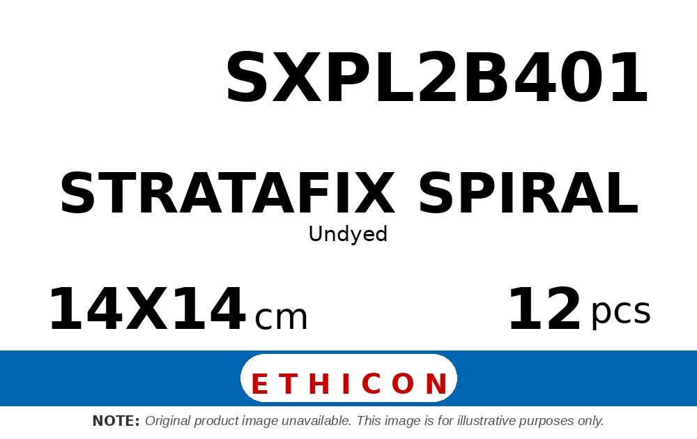STRATAFIX Spiral Polypropylene Suture SXPL2B401 hechtdraad - CT-3  - 14X14cm - | per 12 st. | - afbeelding 0