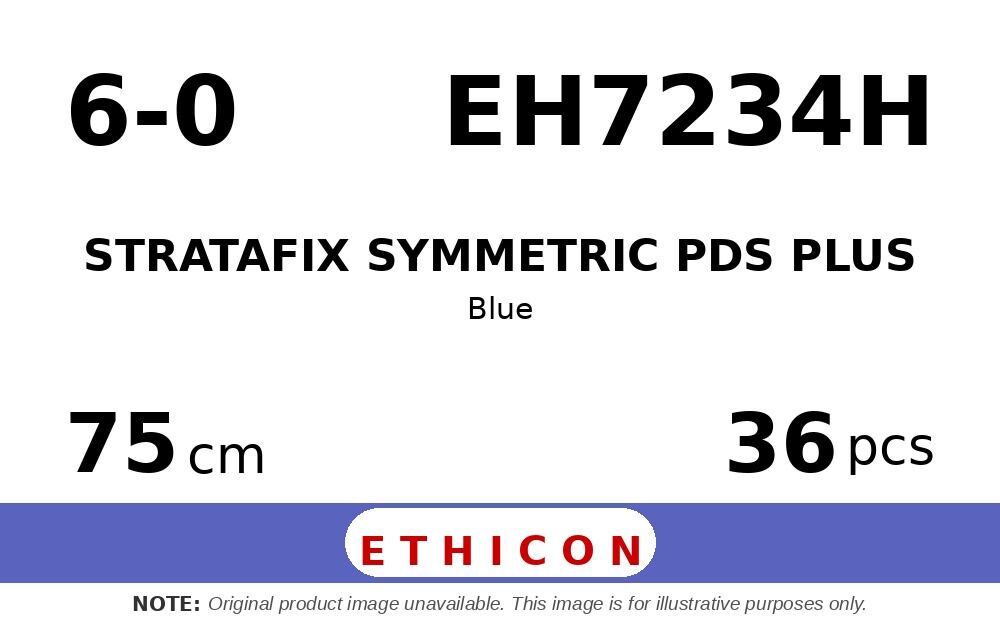 STRATAFIX Symmetric PDS Plus Suture EH7234H hechtdraad - CCX 6-0 - 75cm - | per 36 st. | - afbeelding 0