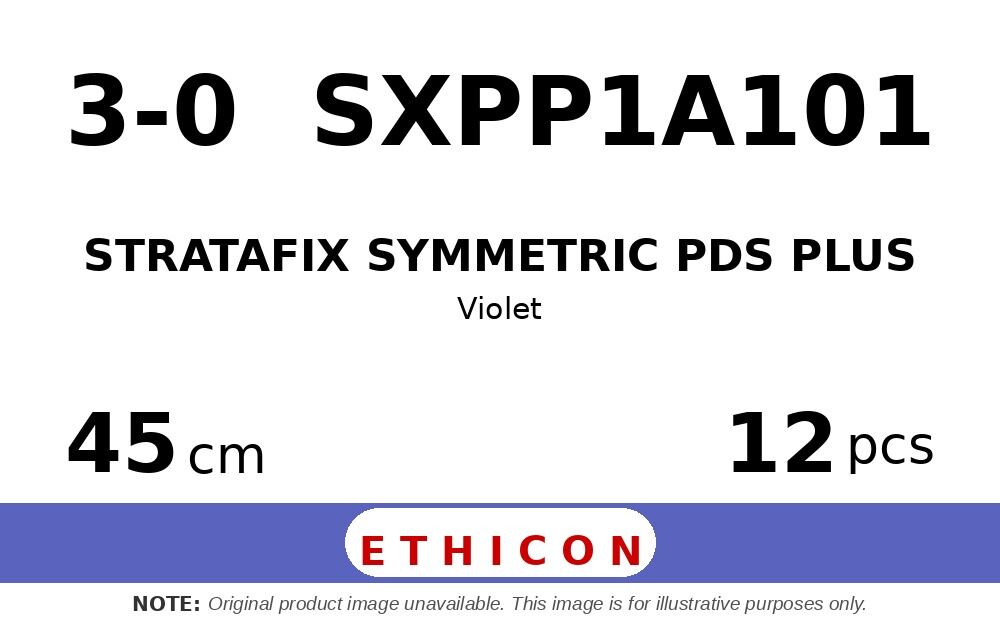 STRATAFIX Symmetric PDS Plus Suture SXPP1A101 hechtdraad - PS-2 3-0 - 45cm - | per 12 st. | - afbeelding 0