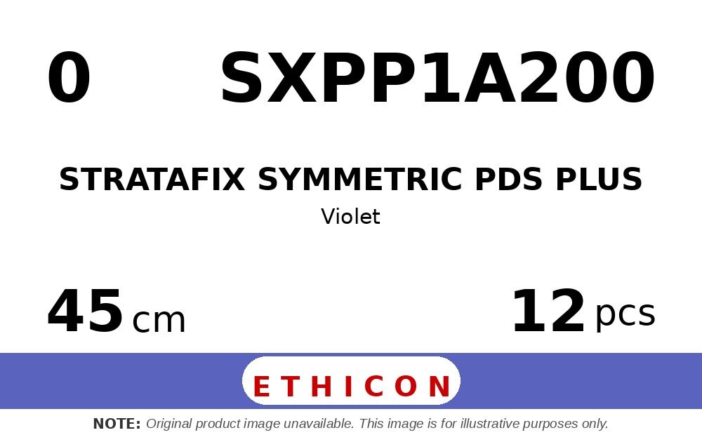 STRATAFIX Symmetric PDS Plus Suture SXPP1A200 hechtdraad - OS-6 0 - 45cm - | per 12 st. | - afbeelding 0