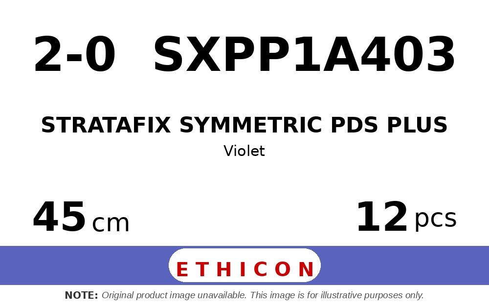 STRATAFIX Symmetric PDS Plus Suture SXPP1A403 hechtdraad - CT-1 2-0 - 45cm - | per 12 st. | - afbeelding 0
