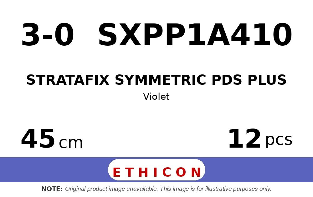 STRATAFIX Symmetric PDS Plus Suture SXPP1A410 hechtdraad - SH 3-0 - 45cm - | per 12 st. | - afbeelding 0