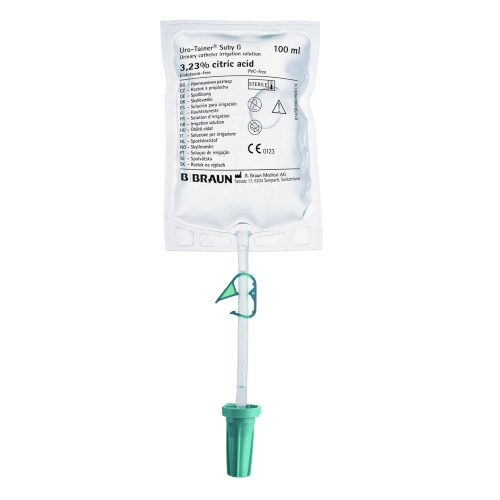 Bbraun urotainer blaasspoelvloeistof suby g 100ml steriel per 10st.