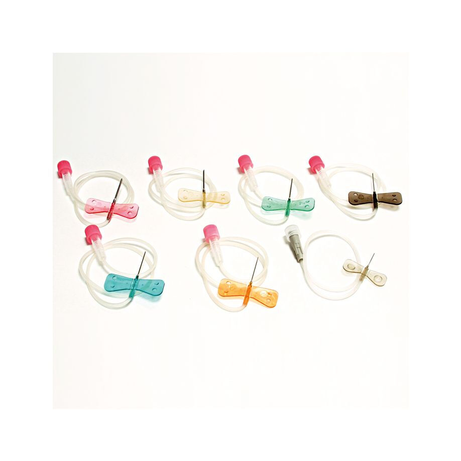 Surflo vleugelnaald blauw 23G 0,6x19mm per 50st.