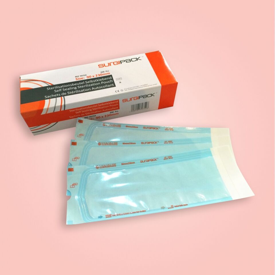 Surgipack sterilisatiezakjes 135x250mm per 200st.